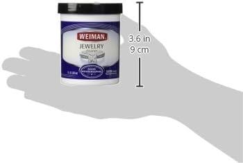 Fine Jewelry Cleaner Liquid with Cleaning Brush – Restores Shine & Brilliance to Gold, Platinum, Precious Gemstones & Diamond Jewelry, 6 Oz