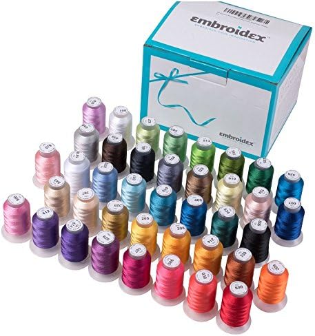 40 Spools Polyester Embroidery Machine Thread