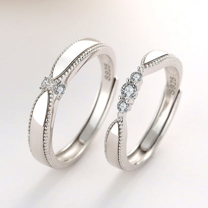 Angel Lovers Engagement Couple Rings