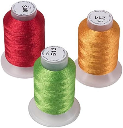 40 Spools Polyester Embroidery Machine Thread