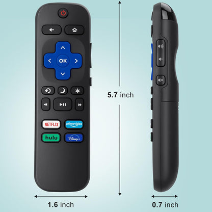 2pack Remote Control Replacement for All Roku TV,TCL/Hisense/Onn Roku