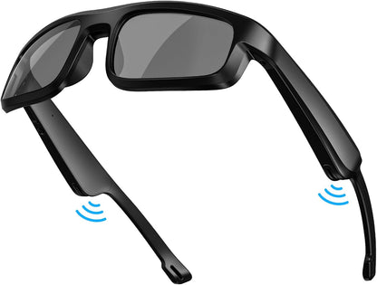 Smart Glasses, Polarized Bluetooth Sunglasses, Built-in Mic & Speakers, Voice Assistant, UV Protection Audio Sun Glass