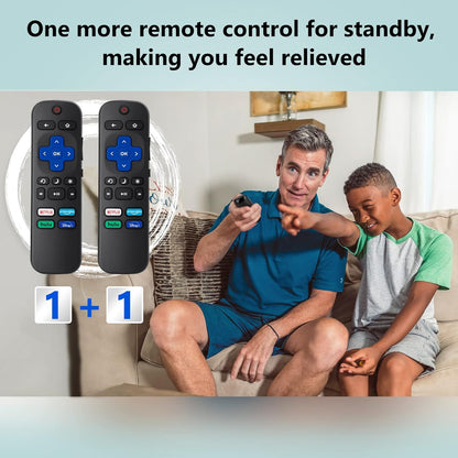 2pack Remote Control Replacement for All Roku TV,TCL/Hisense/Onn Roku