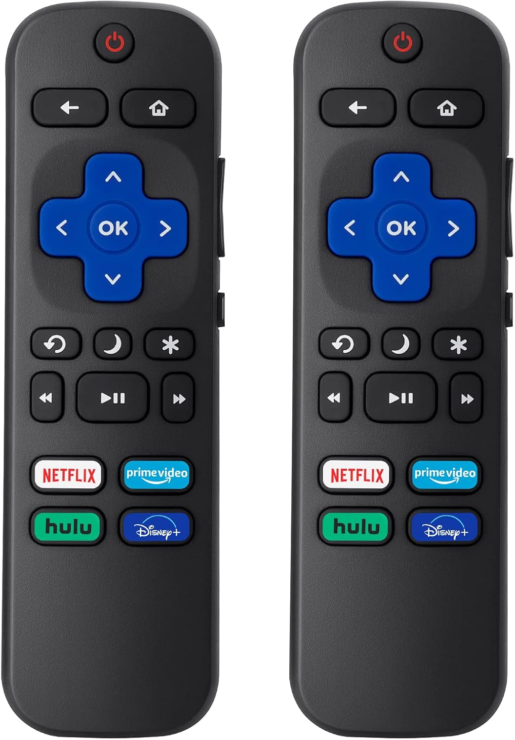 2pack Remote Control Replacement for All Roku TV,TCL/Hisense/Onn Roku