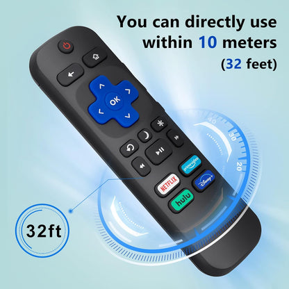 2pack Remote Control Replacement for All Roku TV,TCL/Hisense/Onn Roku