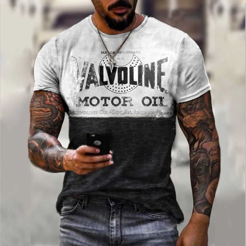 Men's Short Sleeves O-Neck 3D Printed T-Shirt