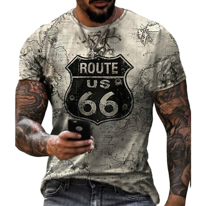 Men's Short Sleeves O-Neck 3D Printed T-Shirt