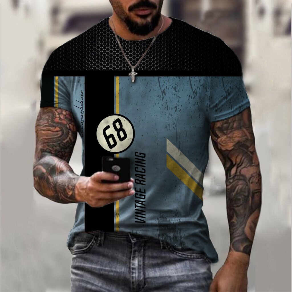 Men's Short Sleeves O-Neck 3D Printed T-Shirt