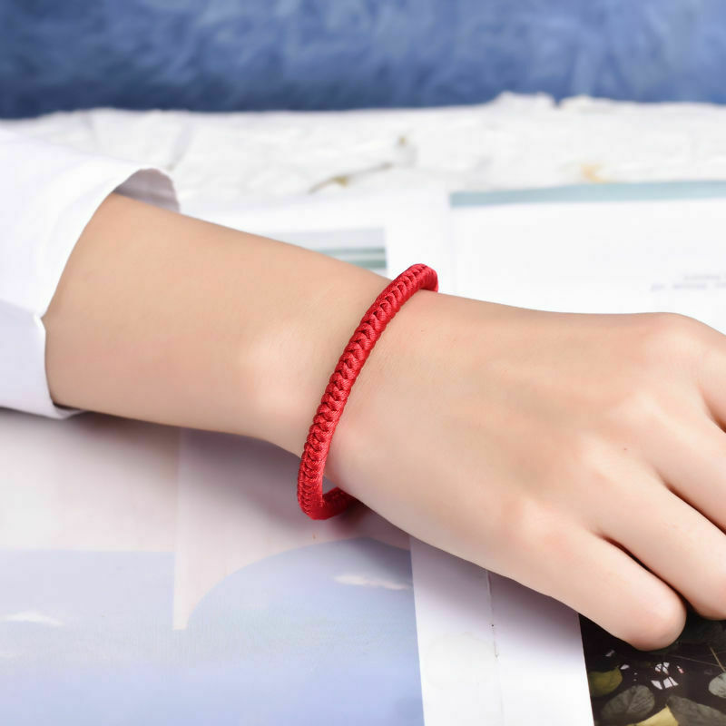 Lucky Red Cord Bracelet Amulet Protection Knitted Rope For Man Woman