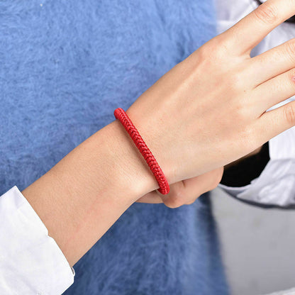 Lucky Red Cord Bracelet Amulet Protection Knitted Rope For Man Woman