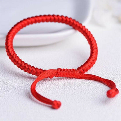 Lucky Red Cord Bracelet Amulet Protection Knitted Rope For Man Woman