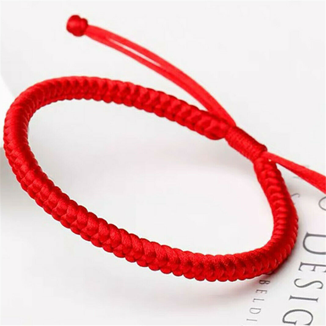 Lucky Red Cord Bracelet Amulet Protection Knitted Rope For Man Woman