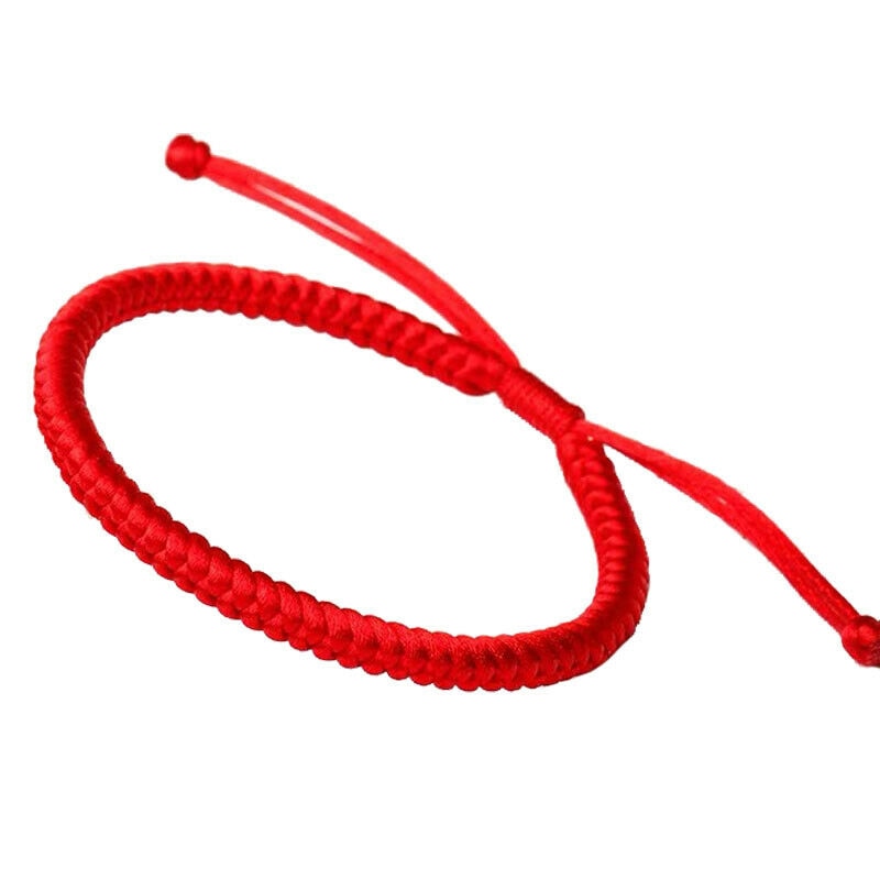 Lucky Red Cord Bracelet Amulet Protection Knitted Rope For Man Woman